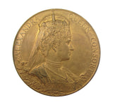 1902 Edward VII Coronation 55mm Bronze Medal - Cased
