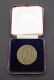 1910 Edward VII Board Of Education Science 38mm Bronze Medal - Cased