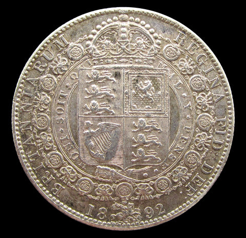 Victoria 1892 Halfcrown - GVF