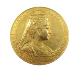 1902 Edward VII Coronation 31mm Gold Medal - By de Saulles