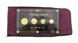 France 1977 4 Coin Gold Proof Piedfort Set - 20 Centimes Down