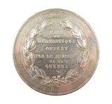 France 1890 Silver Gymnastics Medal - By Oudine