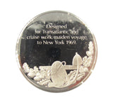 1969 T.S Queen Elizabeth II Final Voyage 45mm Silver Proof Medal