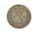 Victoria 1864 Threepence - GVF