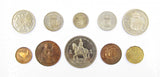 Elizabeth II 1953 10 Coin Cased Proof Set - Crown To Farthing