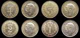 George V 1911 8 Coin Proof Set - Halfcrown to Maundy - FDC