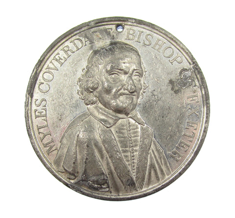 1835 Tercentenary Of The First English Bible 44mm Medal - By Davis