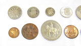 Elizabeth II 1953 10 Coin Cased Proof Set - Crown To Farthing