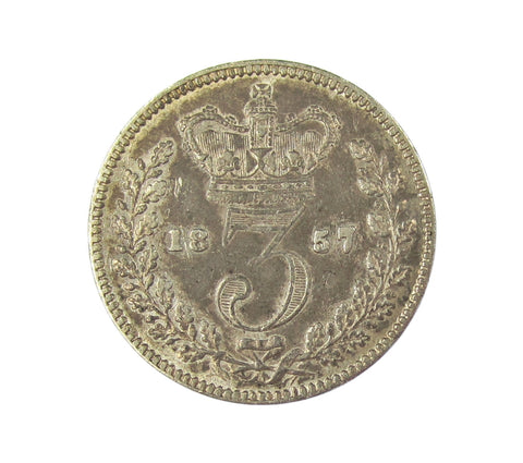 Victoria 1857 Threepence - NVF