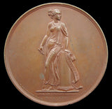 1826 Death Of John Flaxman 62mm Medal - By Stothard