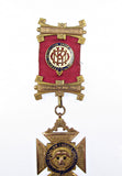1930 Royal Antediluvian Order of Buffaloes 9ct Gold Masonic Medal