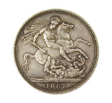 Victoria 1887 Crown - VF+