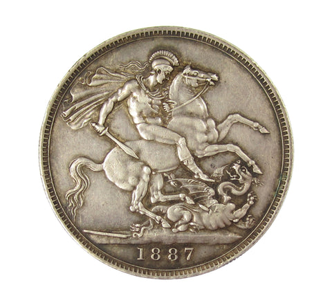 Victoria 1887 Crown - VF+