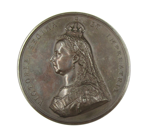 1887 Victoria Jubilee 77mm Bronze Medal - By Boehm