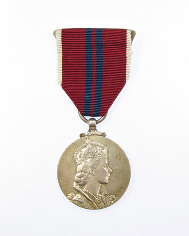 1953 Elizabeth II Civil Issue Coronation Medal On Ribbon - Boxed