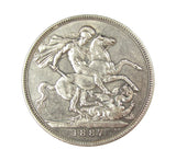 Victoria 1887 Crown - VF