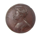 1727 Coronation Of Caroline 34mm Bronze Medal - NGC MS63