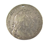 William & Mary 1693 Halfcrown - Off Centre Error