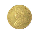 Italy Pius IX 1858 Gold Scudo - GVF