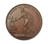 France 1814 Disembarkation At Calais 40mm Medal - By Andrieu