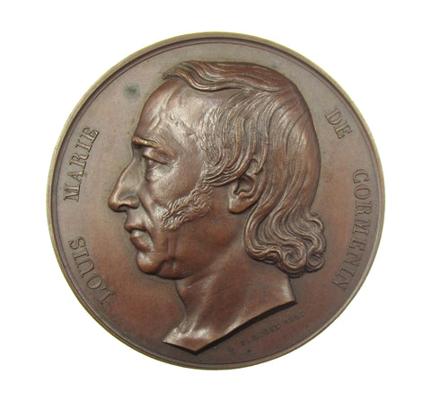 France 1842 Louis-Marie de Cormenin 52mm Medal - By Rogat