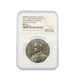 1911 Investiture Of Edward Prince Of Wales Silver Medal - NGC MS66