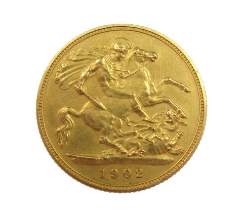 Edward VII 1902 Matt Proof Half Sovereign - A/UNC
