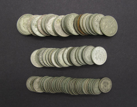 Bulk Lot Of 1.039 Kg Pre 1947 Silver Coinage
