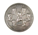 1732 George II & The Royal Family 69mm Silver Medal - By Croker