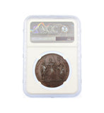 1727 Coronation Of Caroline 34mm Bronze Medal - NGC MS63