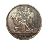 1714 George I Coronation 34mm Silver Medal - By Croker