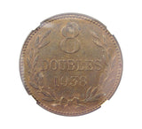 Guernsey 1938 H 8 Doubles - NGC MS63RB