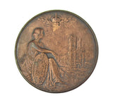 1902 Coronation Of Edward VII 32mm Bronze Medal - By Fuchs