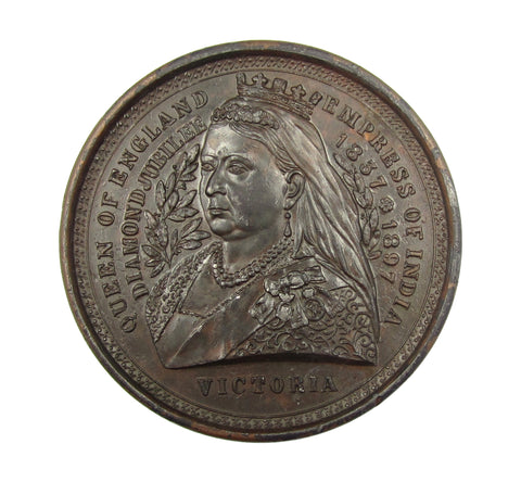 1897 Victoria Diamond Jubilee Longest Reign 70mm Medal