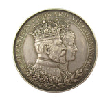 1902 Edward VII Coronation Ipswich 39mm Silver Medal - By Vaughton