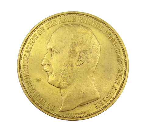 1862 International Exhibition Prince Albert Gilt Bronze Medal - By Wiener