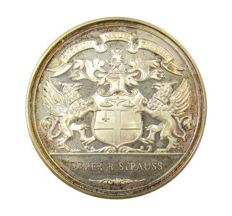 1972 New Stock Exchange Silver Brokers Pass Medal - Cased