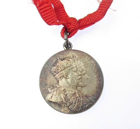 1902 Edward VII Coronation 23mm Silver Medal - By Bowcher