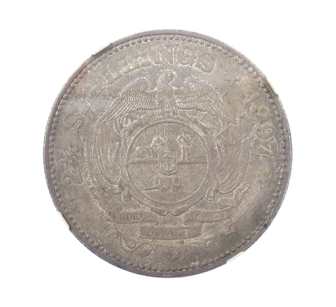 South Africa 1897 2.5 Shillings - NGC MS63