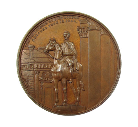 1844 Opening Of The Royal Exchange 38mm Bronze Medal - By Taylor