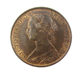 Victoria 1861 Halfpenny - Freeman 282 - UNC
