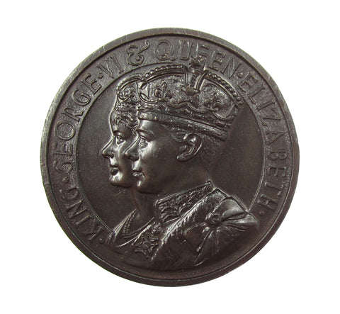 1937 George VI & Elizabeth Coronation 44mm Medal - Boxed