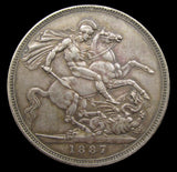 Victoria 1887 Crown - GVF