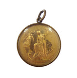 1905 Centenary Of The Battle Of Trafalgar 22mm Medal In Glass Mount