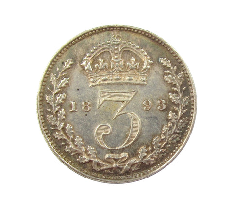 Victoria 1893 Maundy Threepence & Twopence