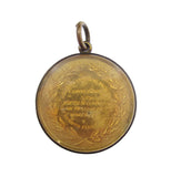1905 Centenary Of The Battle Of Trafalgar 22mm Medal In Glass Mount