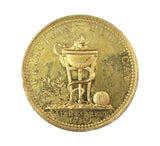 1789 George III Recovery Of Health 35mm Gilt Medal - By Droz