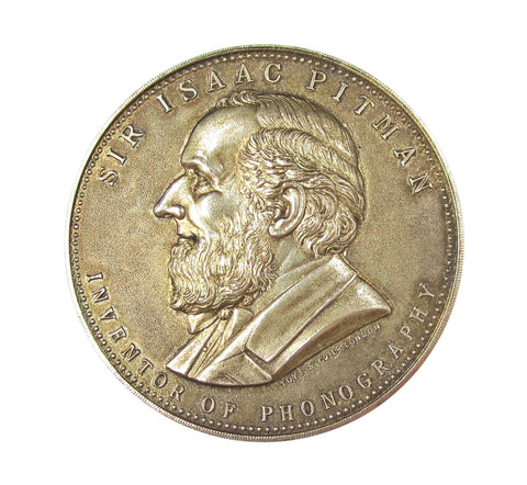 1894 Sir Isaac Pitman 42mm Silver Award Medal