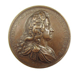 1717 Act Of Grace & Free Pardon 45mm Medal - By Croker