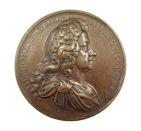 1717 Act Of Grace & Free Pardon 45mm Medal - By Croker